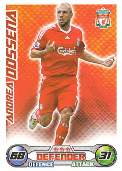 Andrea Dossena Liverpool 2008/09 Topps Match Attax #150